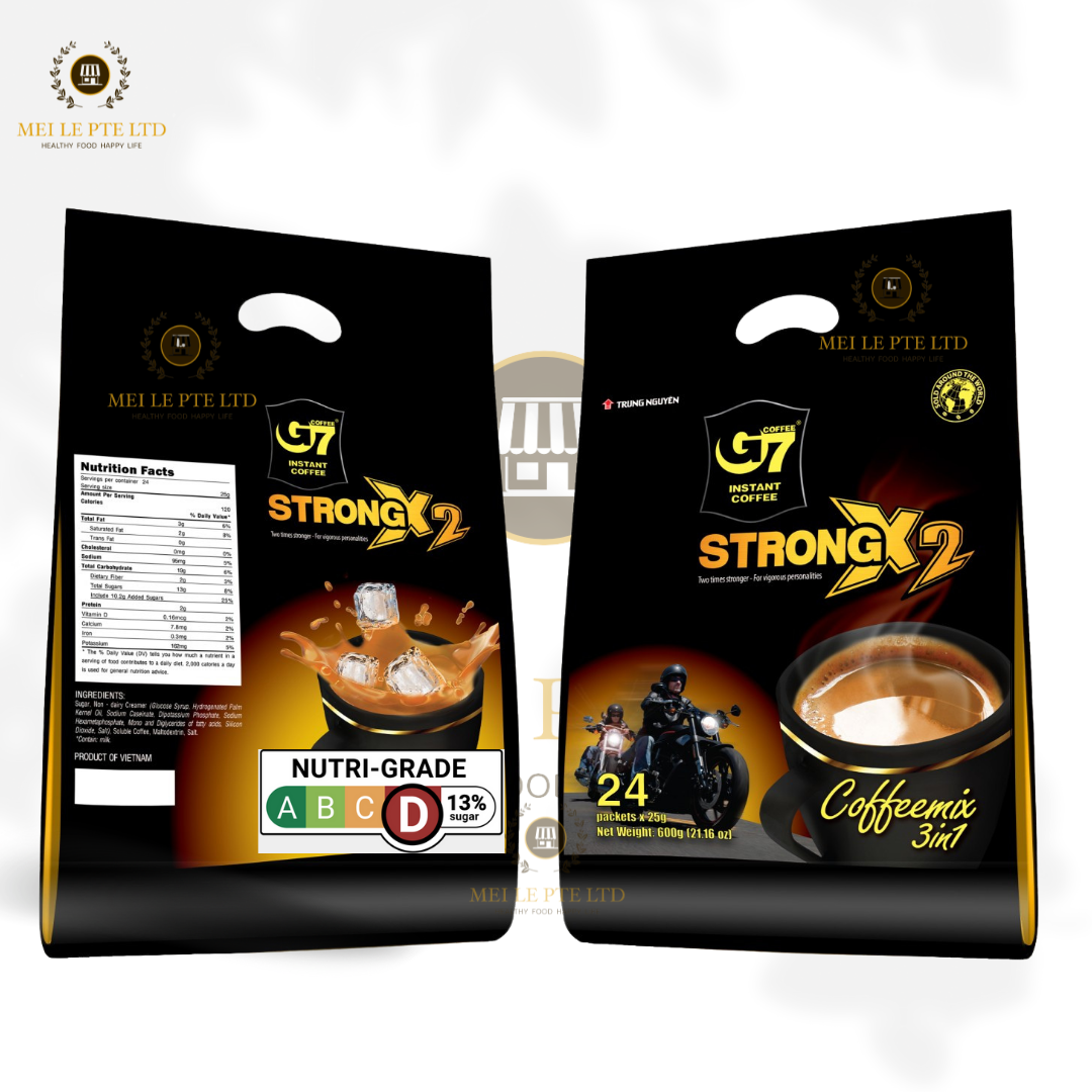G7 STRONG X2 3IN1 INSTANT COFFEE - BAG 24 STICKS (E/E)