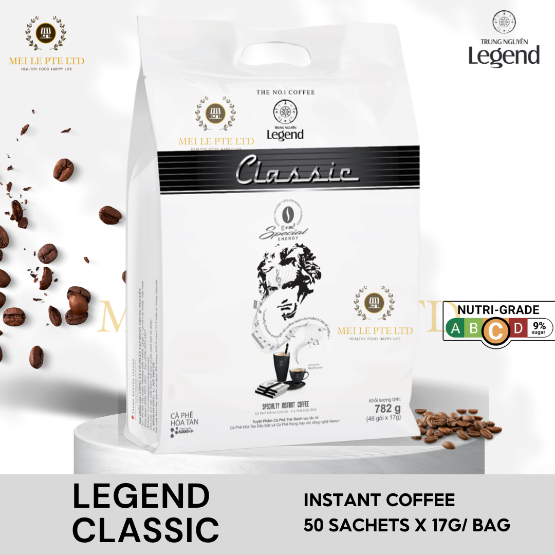 TN LEGEND CLASSIC INSTANT COFFEE - BAG 50 PACKETS (V/V)