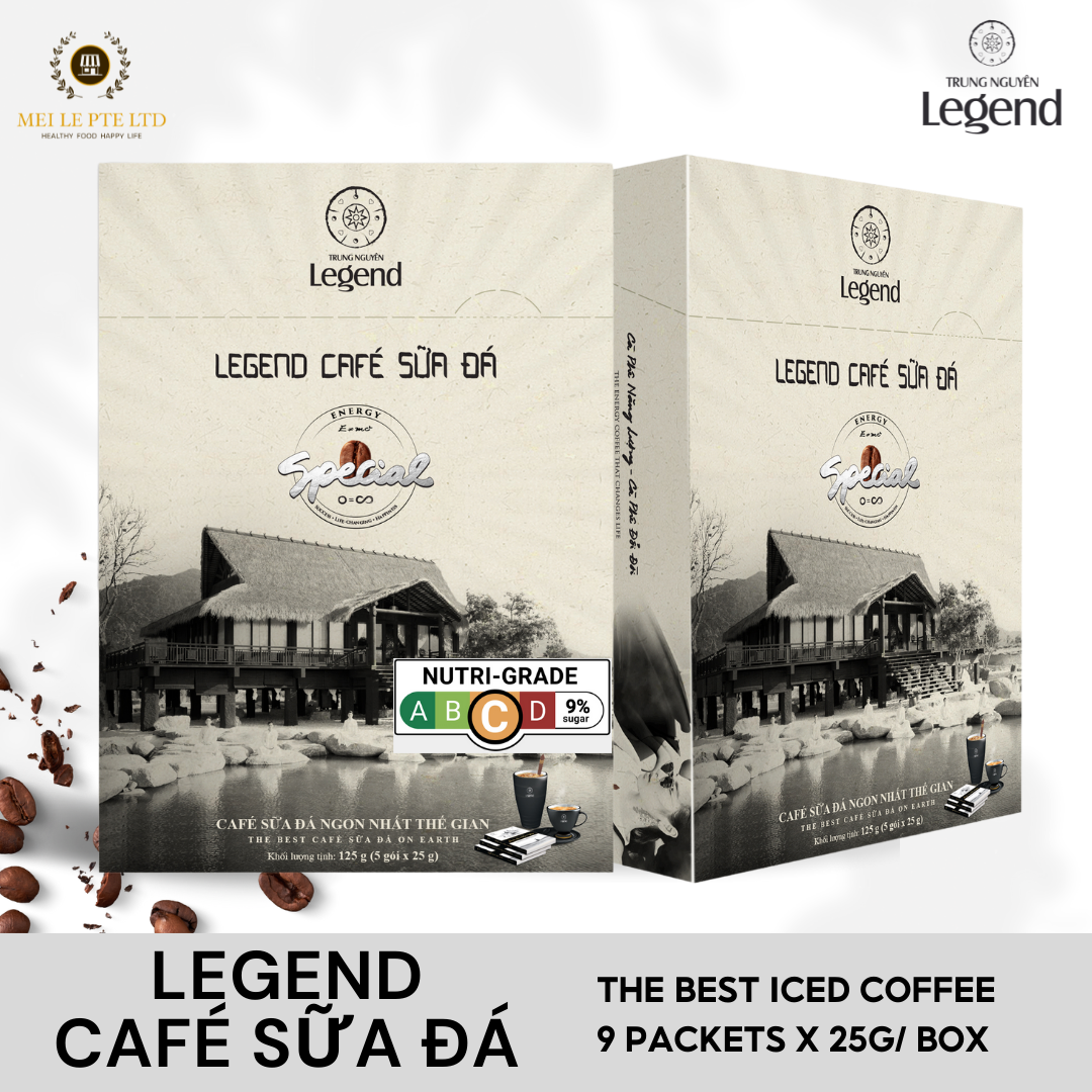TN LEGEND CAFE SUA DA INSTANT COFFEE - BOX 9 PACKETS (V/V)